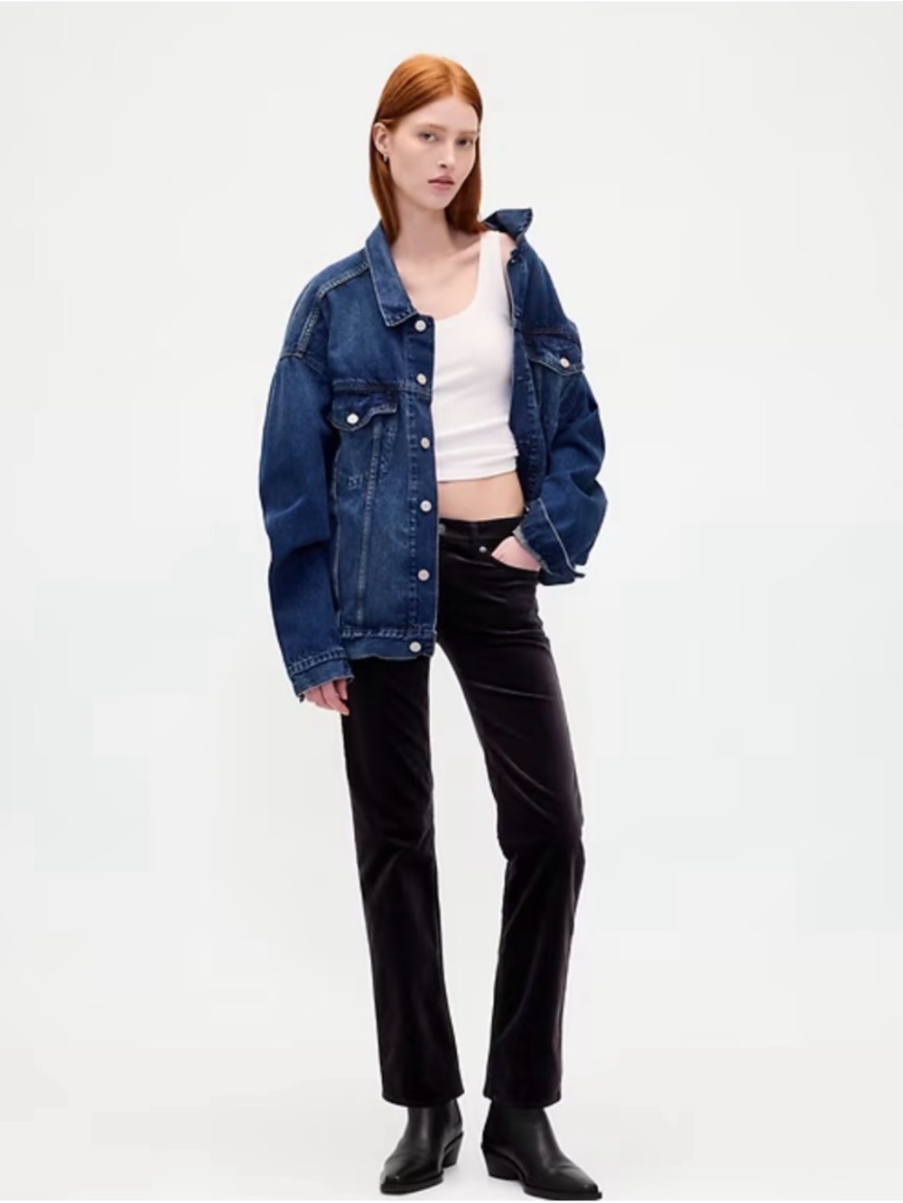GAP Tall Low Rise Velvet '90s Slim Straight Leg Pants SIZE 8 / 29